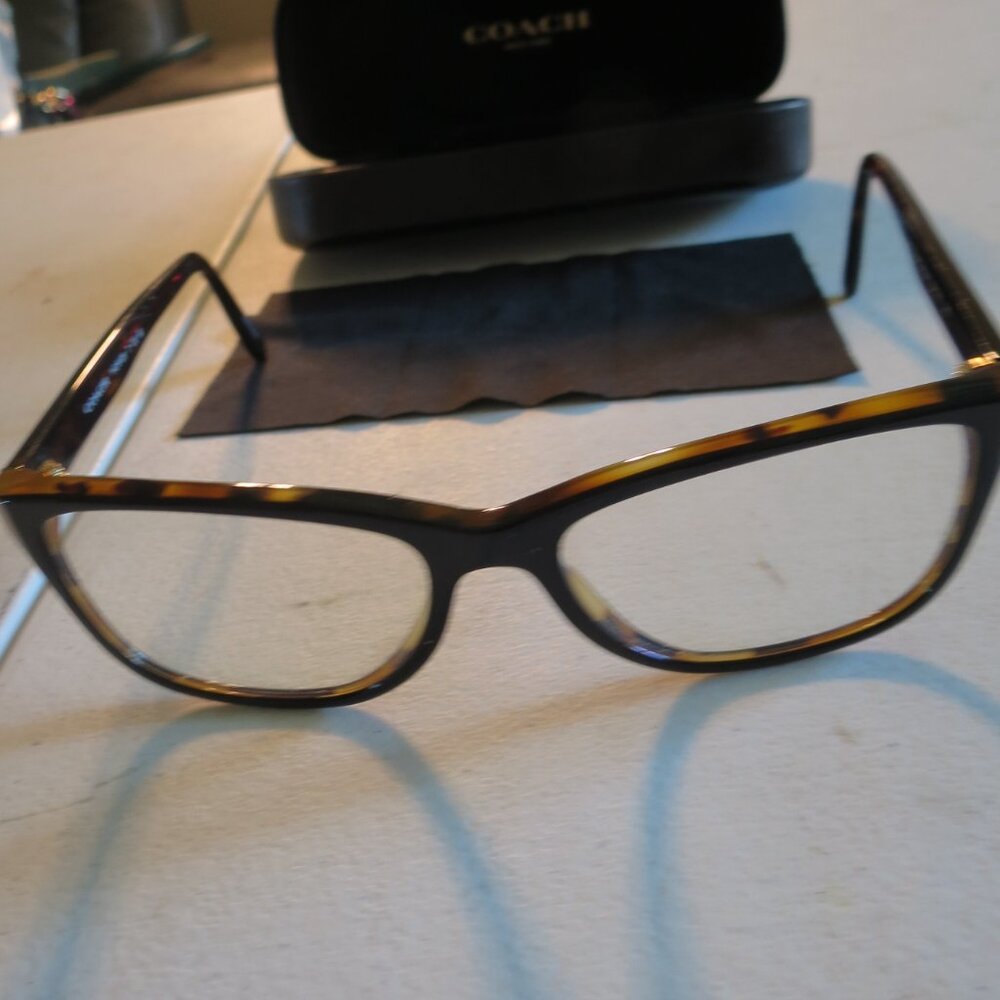 Coach Frames Hc6129 Glasses Black/Tortoise Color … - image 2